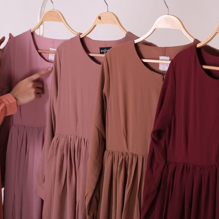 Irnanda Gamis Polos Lala Ceruty Babydoll Premium Import Dailydress Homedress - Image 7