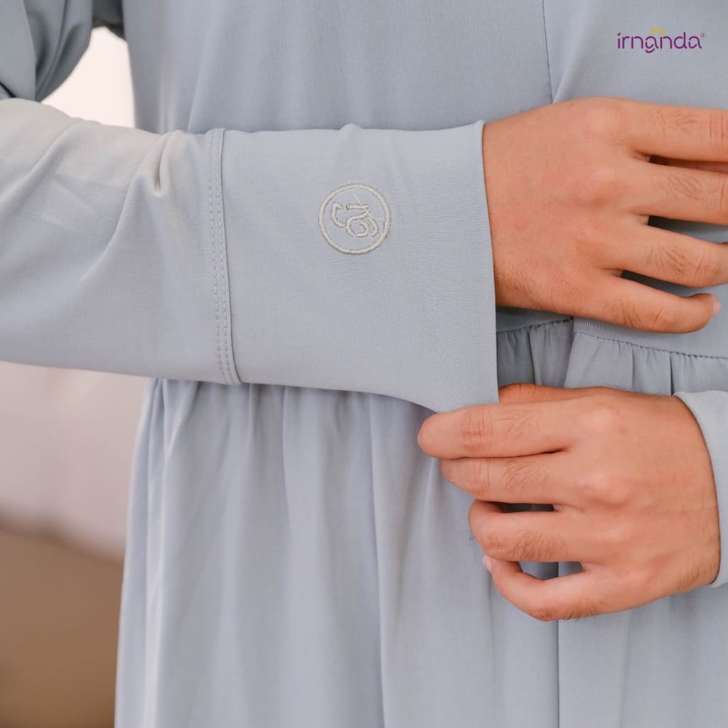 Irnanda Gamis Polos Mila Jersey Diamond Homedress Dailydress - Image 6