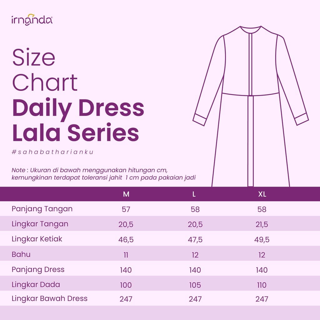 Irnanda Gamis Polos Lala Ceruty Babydoll Premium Import Dailydress Homedress - Image 9