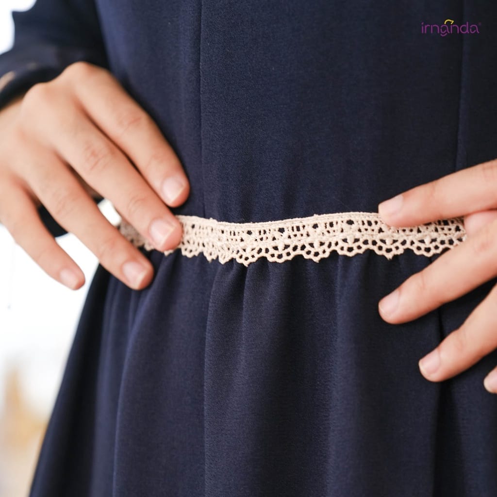 Irnanda Gamis Polos Diana Wollycreps Premium Dailydress Homedress - Image 8