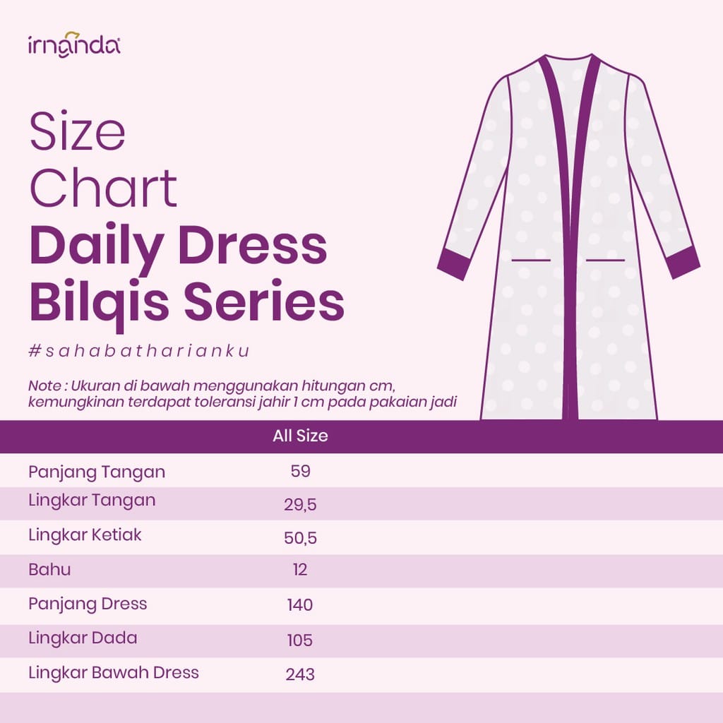 Irnanda Gamis Motif Bilqis Madeline Premium Dailydress Homedress - Image 11