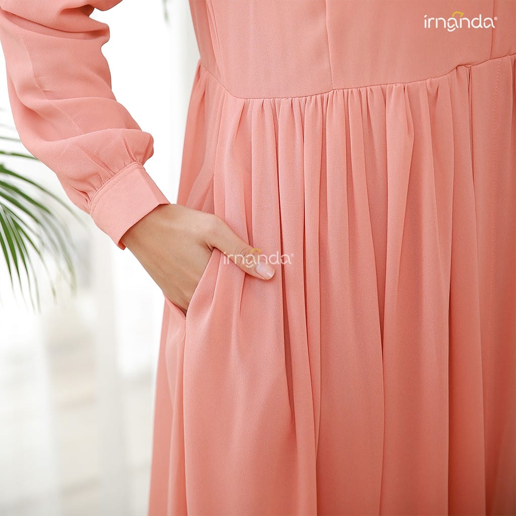 Irnanda Gamis Polos Lala Ceruty Babydoll Premium Import Dailydress Homedress - Image 5