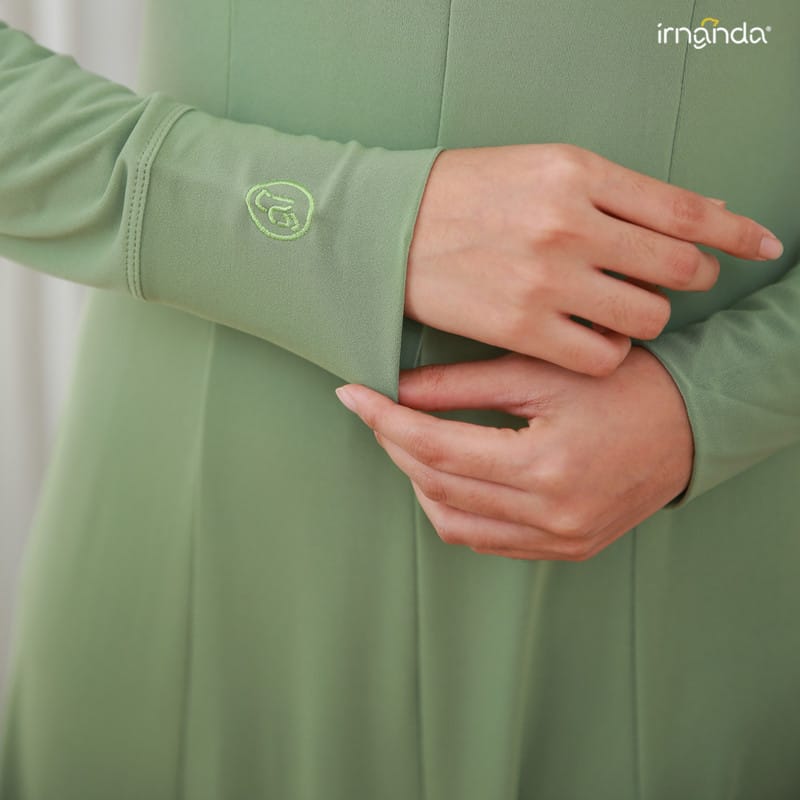 Irnanda Gamis Polos Jersey Diamond Premium Dress Homedress Dailydress - Image 5