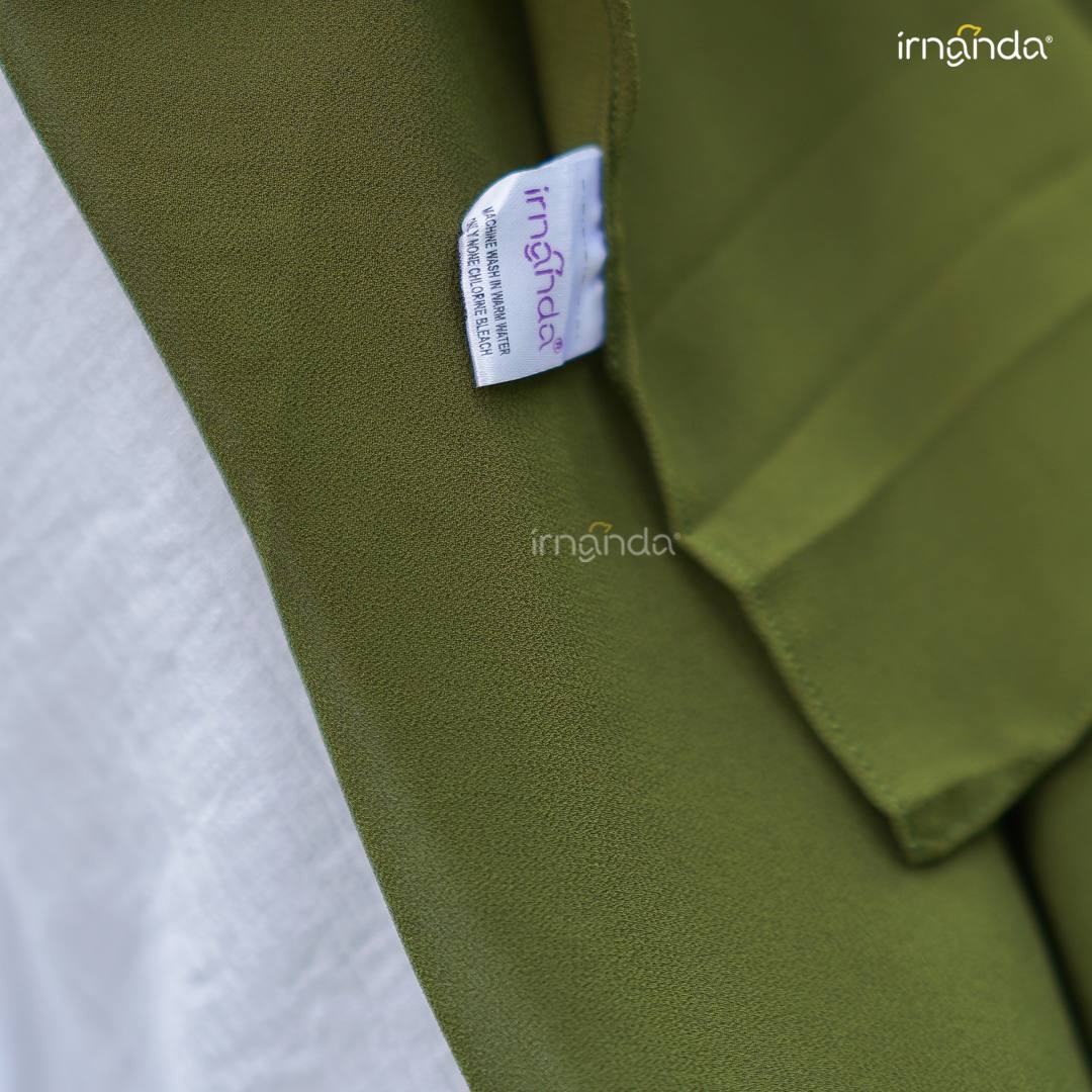 Irnanda Pashmina Pasmina Ceruty Babydoll Premium Ukuran 178 x 75 Hijab Kerudung Polos - Image 7