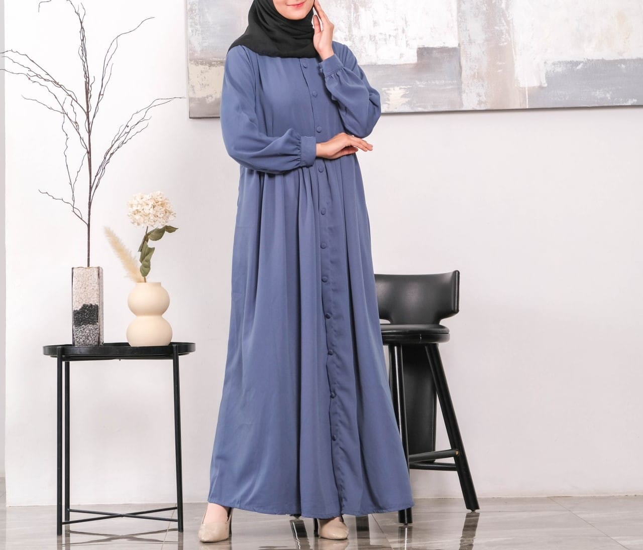 Irnanda Gamis Polos Maira Madeline Premium Dailydress Homedress - Image 2