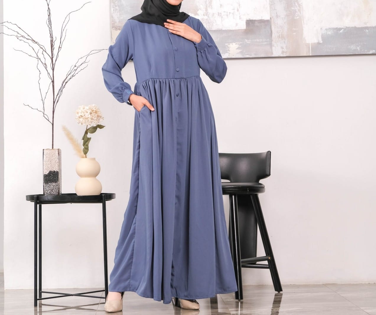 Irnanda Gamis Polos Maira Madeline Premium Dailydress Homedress