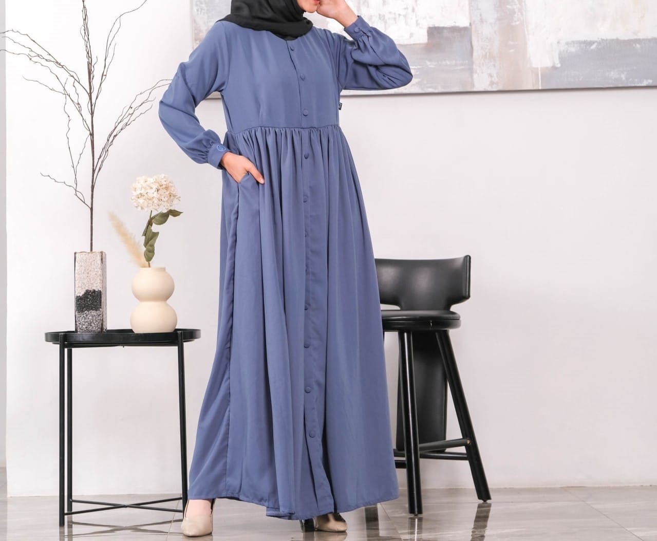 Irnanda Gamis Polos Maira Madeline Premium Dailydress Homedress - Image 6