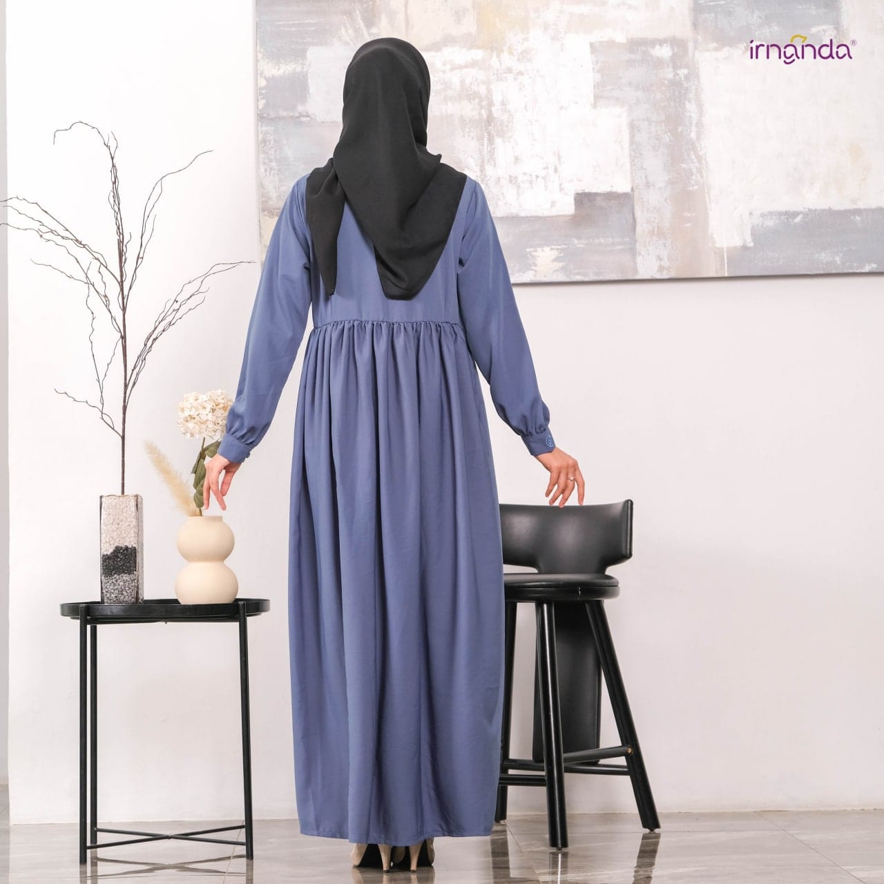 Irnanda Gamis Polos Maira Madeline Premium Dailydress Homedress - Image 5