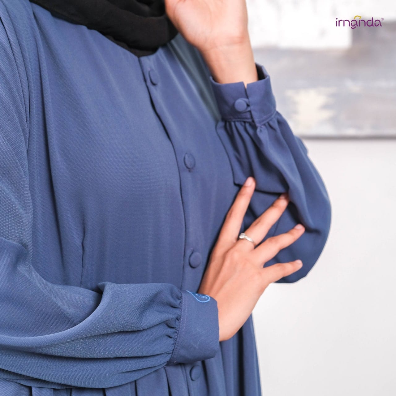Irnanda Gamis Polos Maira Madeline Premium Dailydress Homedress - Image 7