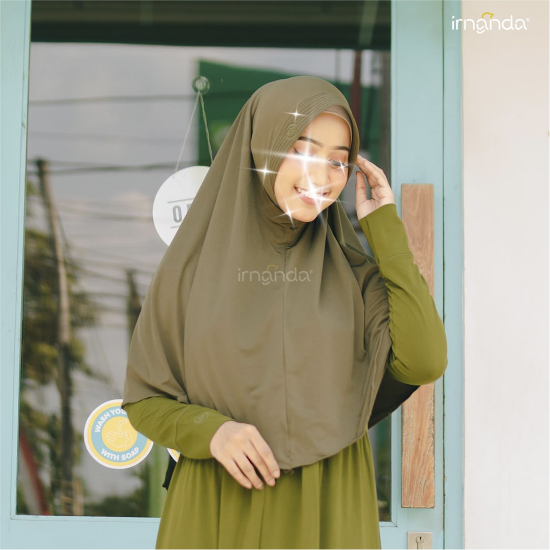 Irnanda Bergo Alila Jersey ITY Hijab Kerudung Polos