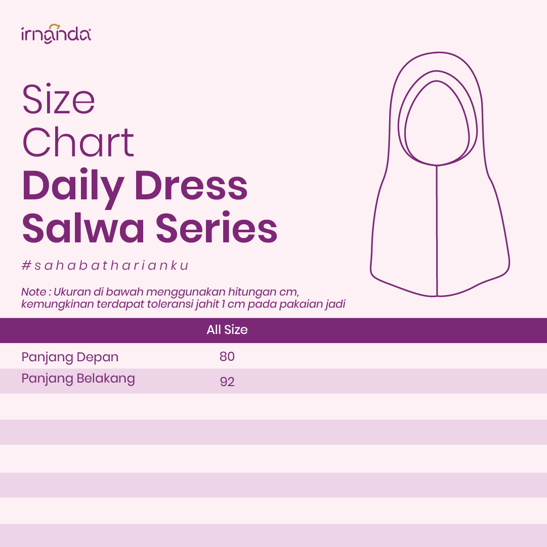 Irnanda Bergo Salwa Jersey ITY Hijab Polos - Image 5