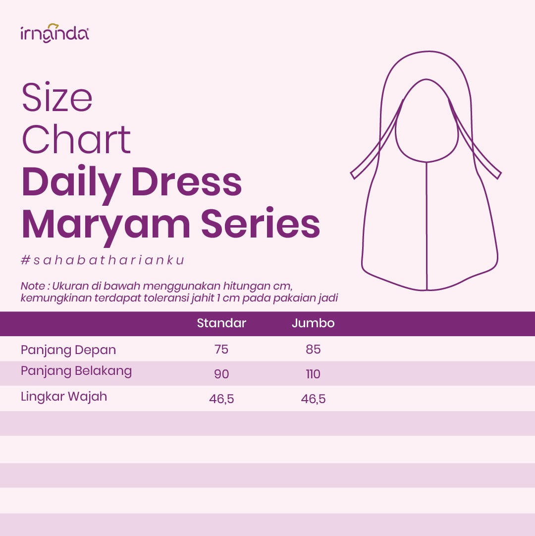 Irnanda Bergo Maryam Jumbo Jersey ITY Premium Kerudung Hijab - Image 5