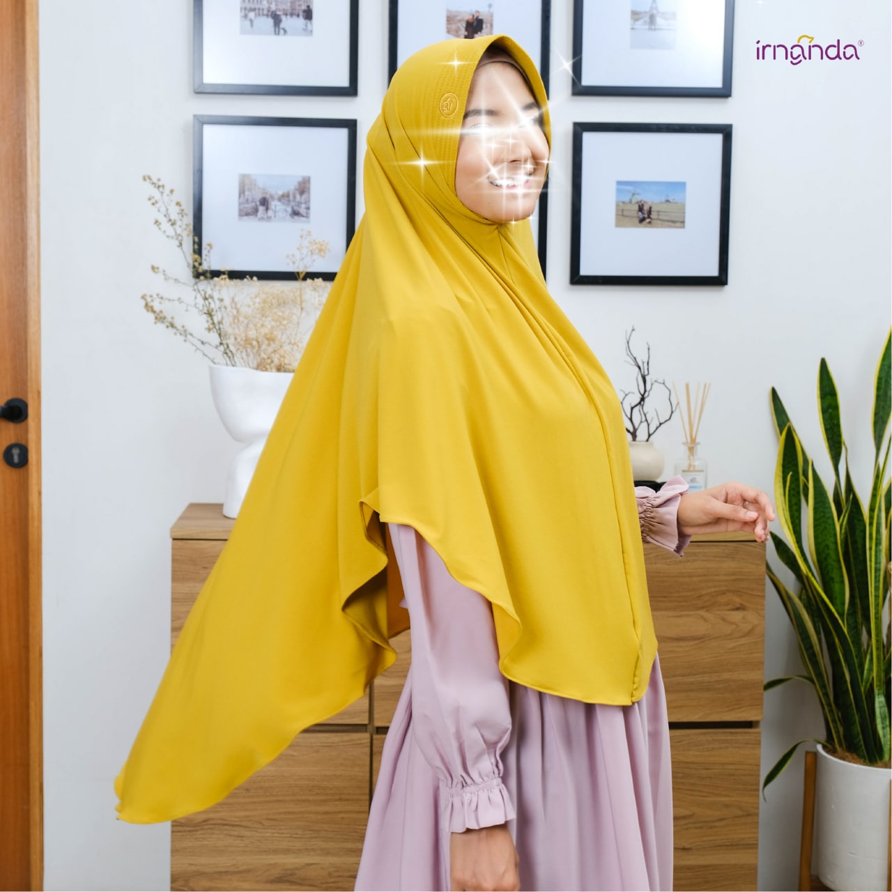 Irnanda Bergo Premium Asya Diamond Hijab Kerudung Polos - Image 7