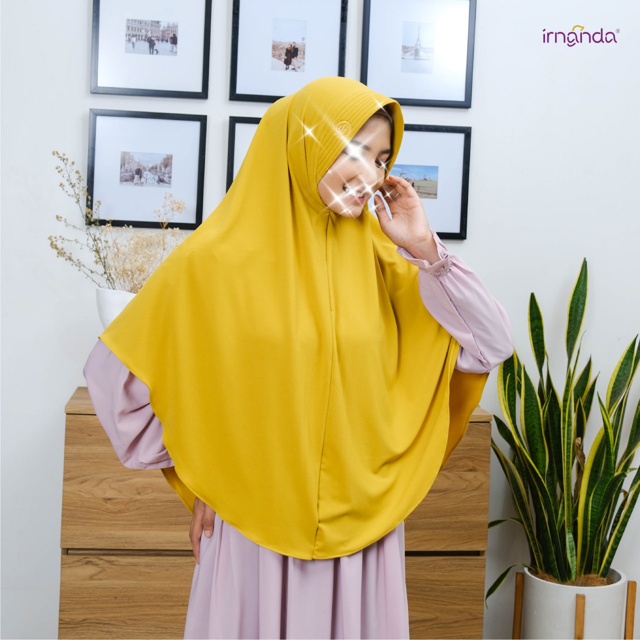 Irnanda Bergo Premium Asya Diamond Hijab Kerudung Polos - Image 6