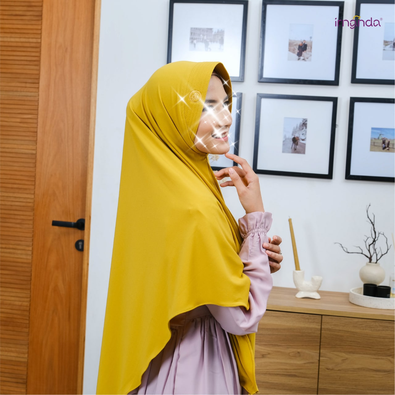 Irnanda Bergo Premium Asya Diamond Hijab Kerudung Polos - Image 5