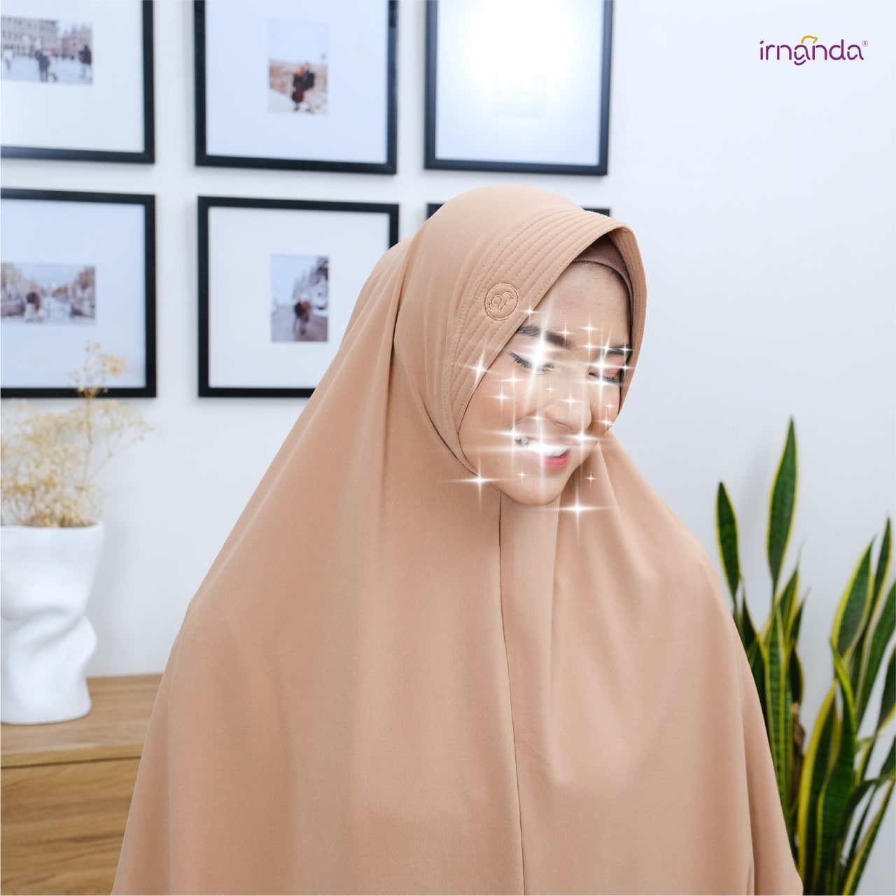 Irnanda Bergo Premium Asya Diamond Hijab Kerudung Polos - Image 3