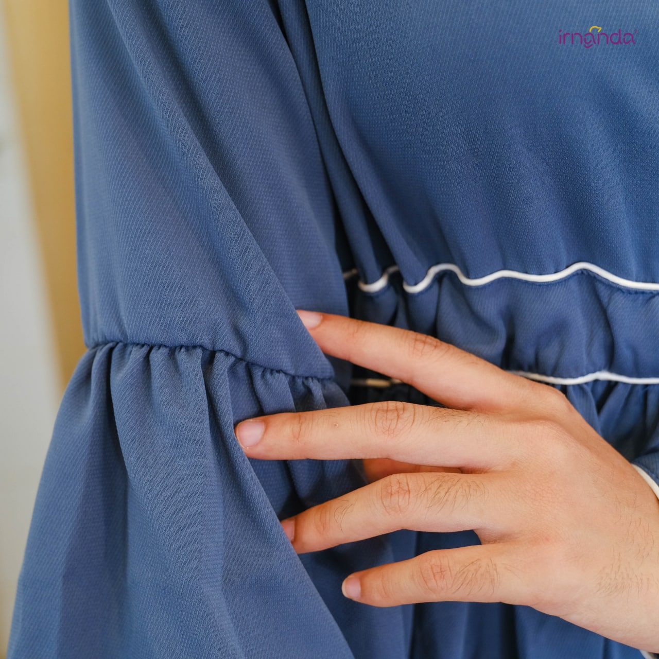 Irnanda Gamis Polos Nabila Madeline Premium Import Dailydress Homedress - Image 9