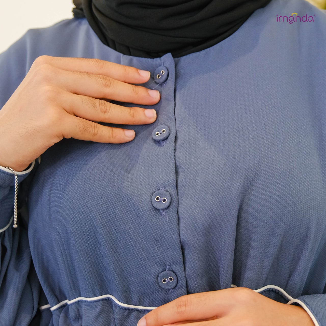 Irnanda Gamis Polos Nabila Madeline Premium Import Dailydress Homedress - Image 6