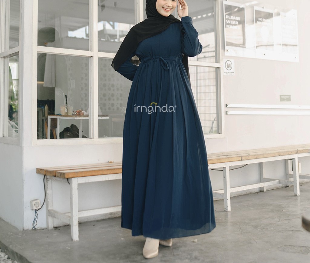Irnanda Gamis Polos Wanita Wudhu Friendly Zatta Ceruty Dailydress - Image 5