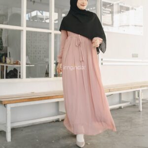 Irnanda Gamis Polos Wanita Wudhu Friendly Zatta Ceruty Dailydress