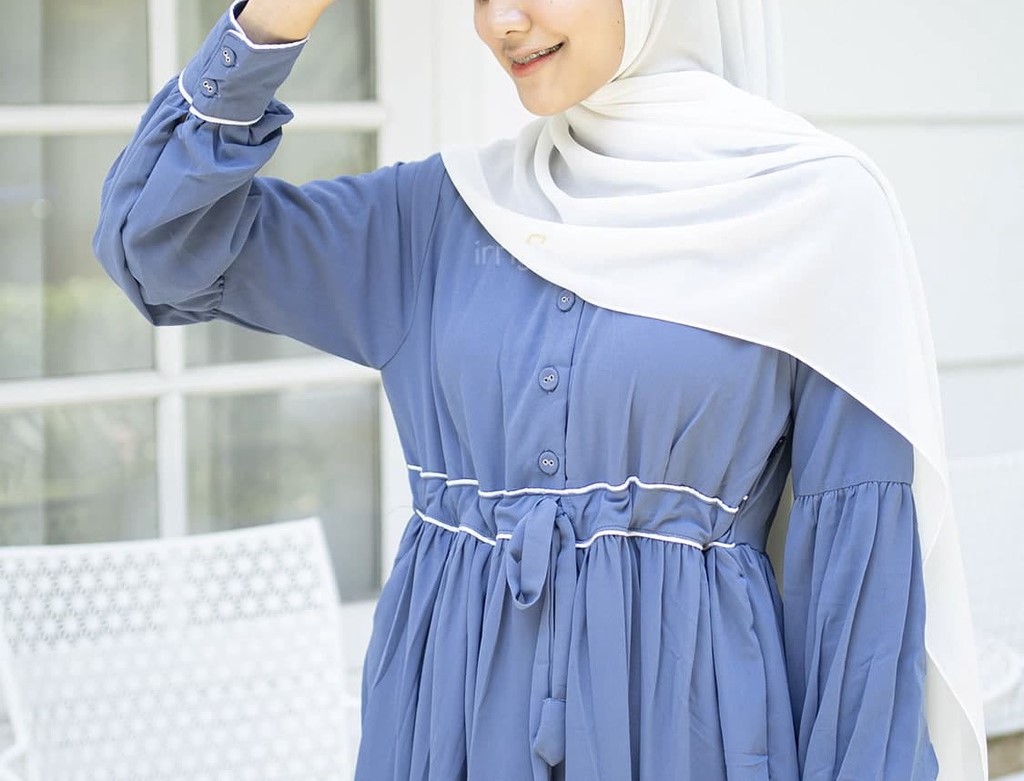 Irnanda Gamis Polos Wanita Nabila Ceruty Premium Dailydress Homedress - Image 7