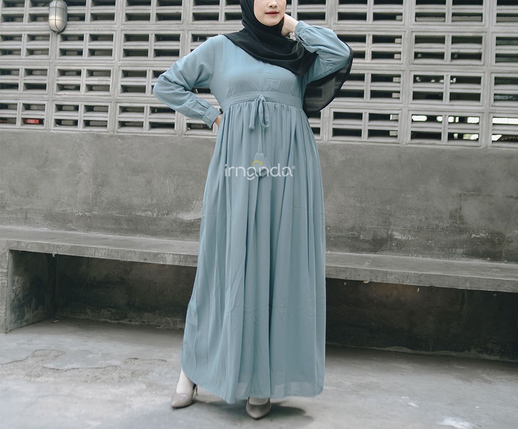 Irnanda Gamis Polos Wanita Wudhu Friendly Zatta Ceruty Dailydress - Image 3
