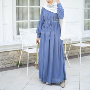 Irnanda Gamis Polos Wanita Nabila Ceruty Premium Dailydress Homedress