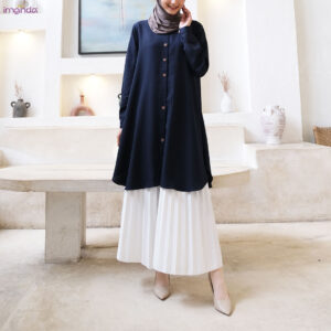 Irnanda Elsa Tunik Polos Atasan Wanita Remaja Dewasa Bahan Wollycrepe Premium