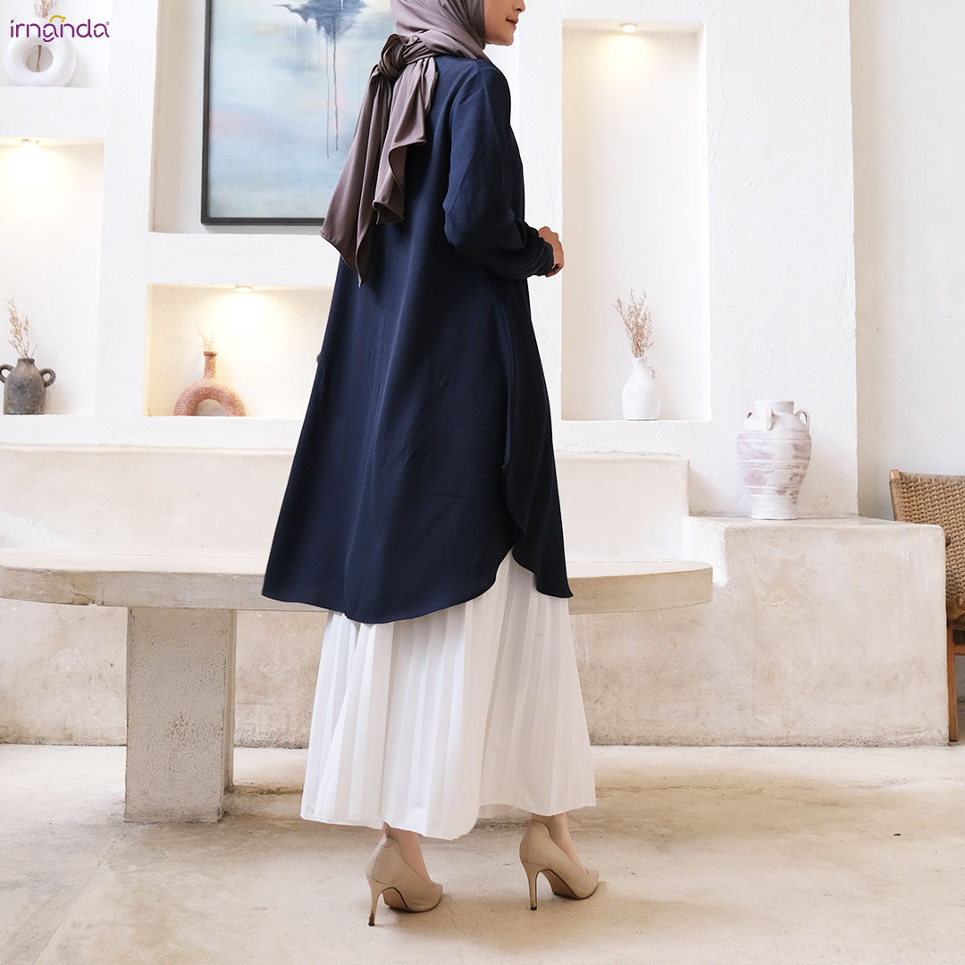 Irnanda Elsa Tunik Polos Atasan Wanita Remaja Dewasa Bahan Wollycrepe Premium - Image 3