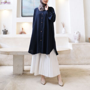 Irnanda Hani Tunik Polos Atasan Wanita Remaja Dewasa Oversize Bahan Wollycrepe Premium
